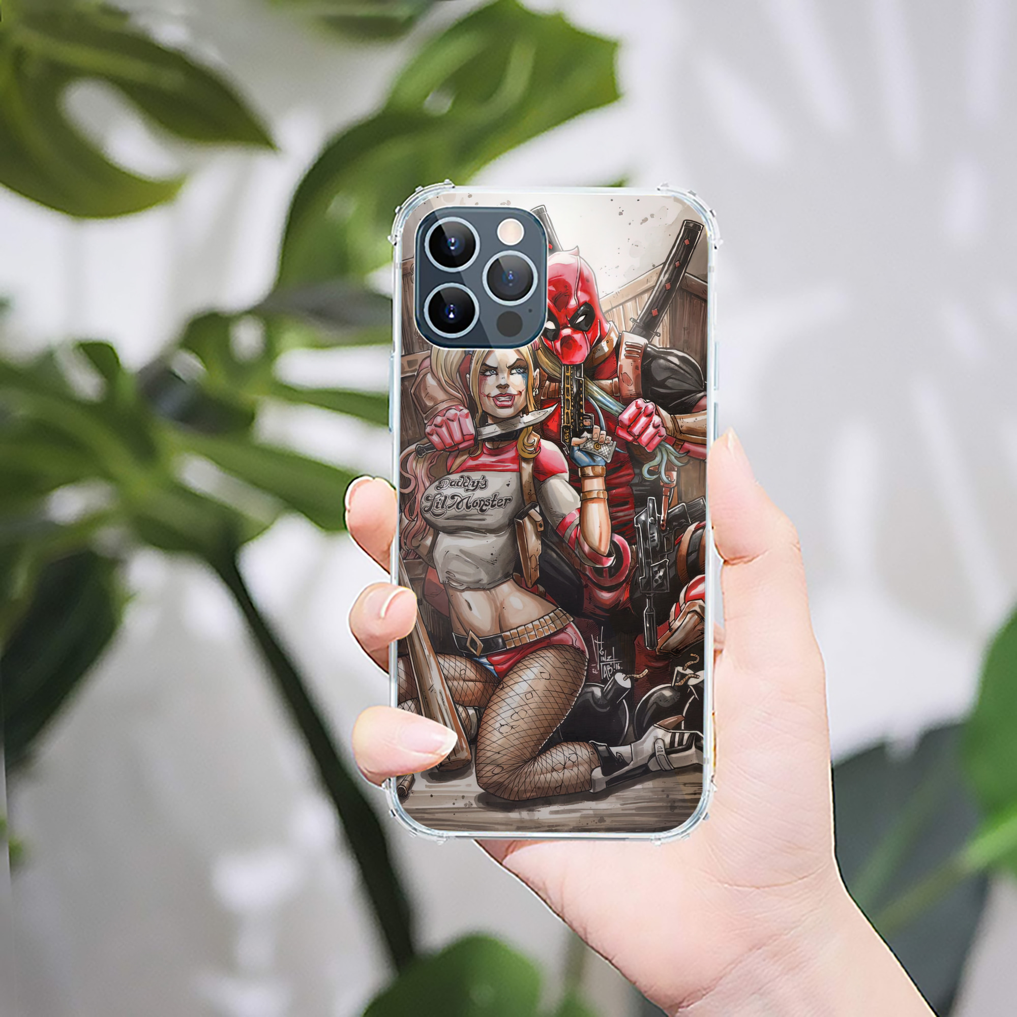 （画像用） Deadpool デッドプール 【iPhone 12シリーズ対応】透明スマホケース（クリアソフトケース）
